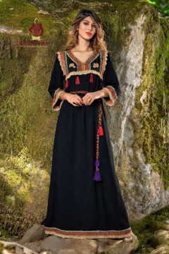 Kabyle dress in Algerian cotton, 2025 collection.